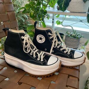Converse Women's Black Platform High-Tops